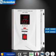 Montaje en pared con pantalla LED Regulador de voltaje automático Estabilizador de voltaje 2000VA